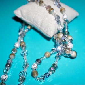 Long Handmade Beaded Necklace